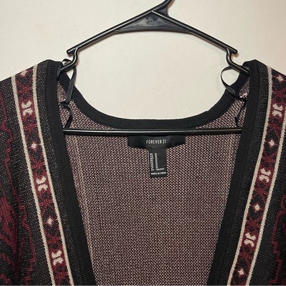 Forever 21 Women’s Western Sweater Shawl Wrap Size Oversized Medium - Picture 5 of 12